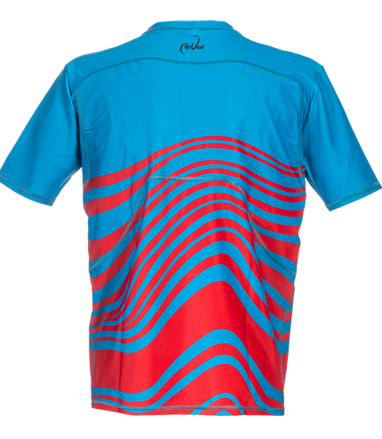 BoVest Blue Horizon Sicherungsshirt dunkelblau rot