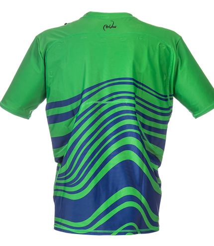 Koszulka asekuracyjna BoVest Green Ripple green blue stripes